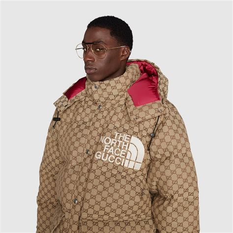 gucci and north face hoodie|the north face x gucci gg jacquard padded jacket.